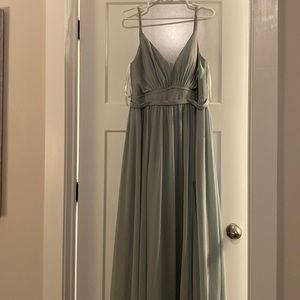 Sage green Azazie Bridesmaid Dress